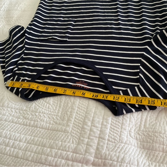 JOE FRESH, NAVY BLUE STRIPS T-SHIRT DRESS, SIZE: L - Picture 3 of 7